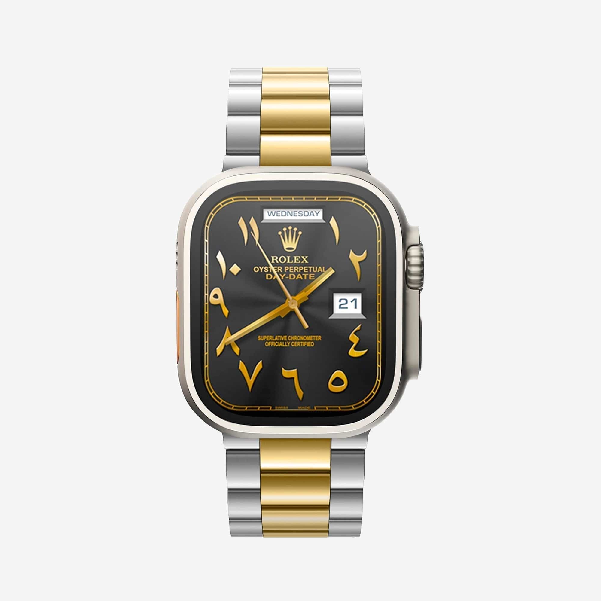 Rolex Submariner Rolex Apple Watch Face Free RLX Two Tone Oyster